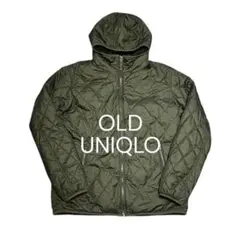 OLD UNIQLO フード付に　裏ボア　ナイロンアウター