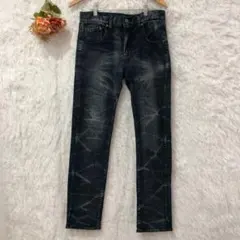 ★ヴィンテージ★ウォッシュ ストレート デニム 【M】 y2k 平成 古着