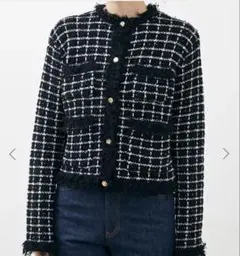 TOMORROWLAND - Estella.K Olivia Tweed JacketノーカラーツイードJK Estella.K Olivia Tweed JacketノーカラーツイードJK - メルカリ