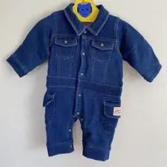 ベビー デニム風ロンパース 70cm