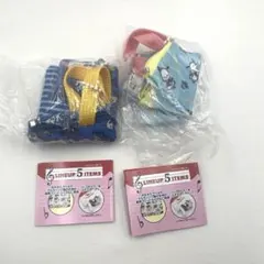 サンリオキャラクターズ レトロレッスンバッグ ミニキーホルダー 2種セット ★