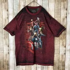g48 アベンジャーズ Tシャツ XL キャプテンアメリカ ロゴプリント 古着