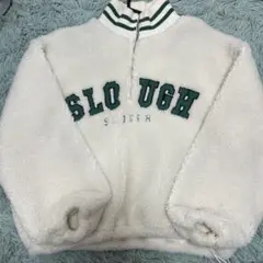 ハーフジップボアトップス M