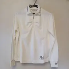 adabat ホワイト 長袖ポロシャツ