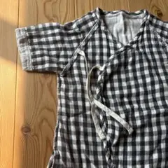 ao ギンガム肌着　新生児