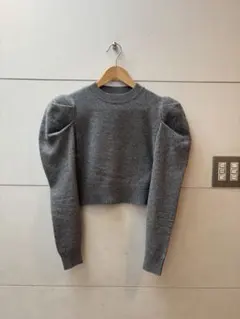 cygne ポワンニットプルオーバーNicole　グレー