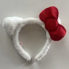 ハローキティ カチューシャ 白赤