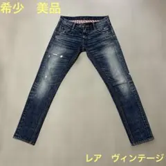 美品　RNA Inc. ダメージ加工デニムパンツ S 裾ジップ ヴィンテージ加工のサムネイル