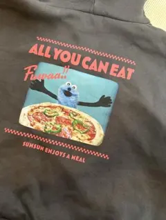 試着のみ　Sサイズ　GU パペットスンスン　グレーパーカー