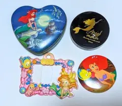 リトルマーメイド　グッズセット　ディズニー　人魚姫　ミラー　缶ケース　パスケース