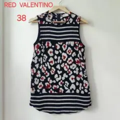 RED VALENTINO シルク100% レオパード柄ブラウス 38(M相当)のサムネイル