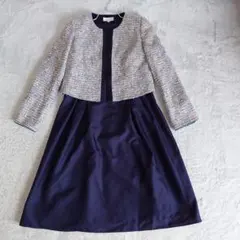 ラブリークイーン　アンサンブル　13号 ノーカラー　ワンピーススーツ