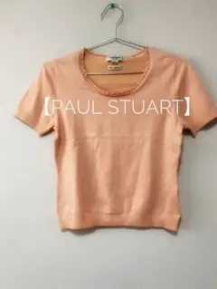 【Paul Stuart】半袖ニット ピンク Mのサムネイル