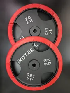 【セット品➁】アイロテックラバープレート 20kg 1枚【エコメルカリ便発送】のサムネイル