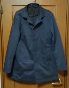 HIDEAWAYS NICOLE ステンカラーコート ハーフコート ネイビー 紺