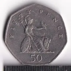 硬貨】イギリス20ペンス：2000年一般 [表]エリザベス女王(4番目