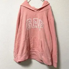 ギャップ フード付きパーカー　スウェット　ロゴ刺繍　シンプル　カジュアル　ラフ