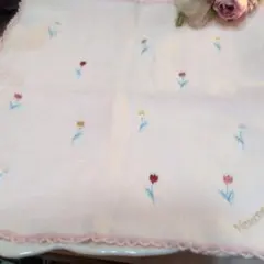 【新品未使用】Afternoon Tea 花柄タオルハンカチ　1