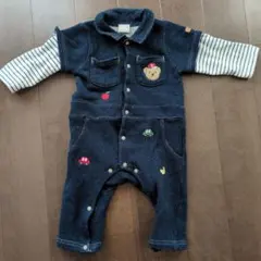 美品　くま刺繍ロンパース 　サイズ８０