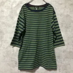 【THE SHOP TK MIXPICE】（Lサイズ）カットソー ボーダー