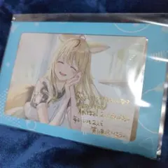 ホロライブ 尾丸ポルカ 活動3周年記念 箔押し複製サイン＆メッセージ