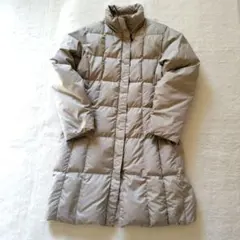 モンベル ダウンロングコート ベージュM レディース アウトドア