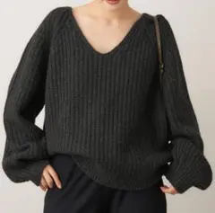 【Plage】yak mix loose ニット☆グレー