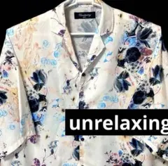 オーバーサイズ ポリエステル 花柄 unrelaxing 総柄 半袖シャツのサムネイル