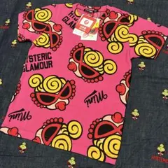 ヒステリックミニ フェイスミニ総柄Tシャツ