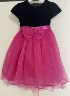 黒とピンクのリボン付きドレス　ミニーちゃん