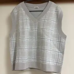 アーガイル柄　セーター　ベスト　COLZA