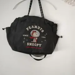 PEANUTS SNOOPY トートバッグ ブラック