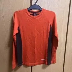 モンベル 長袖カットソー クルーネック バイカラー L 赤 登山のサムネイル