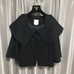 新品未使用☆アナトリエ　ポンチョ　ショート　コート　ブラック