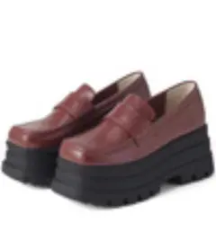 ★*★様 GRL グレイル スクエアトゥ厚底レザーローファー[zr1117] ボ