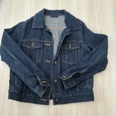GU ダークブルーデニムジャケット Mサイズ　丈57cm
