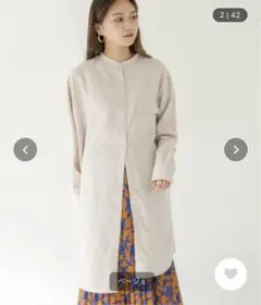 アシンメトリーロングシャツ
