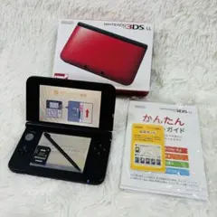 【美品】NINTENDO 3DS LL レッド/ブラック 本体