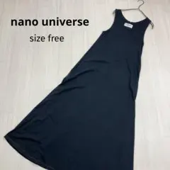 nano universe ノースリーブ マキシ丈 ワンピース