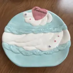 【未使用】SWIMMER マカロンプレート 陶器製 ブルーのサムネイル