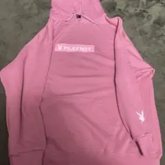 PLAYBOY ピンク フード付きパーカー M