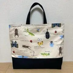 コロリンバッグ コットンリネン×岡山デニム 大きめサイズ ハンドメイド