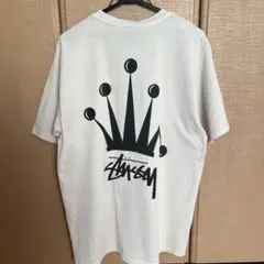 STUSSY ステューシー クラウン Tシャツ ホワイト Mのサムネイル