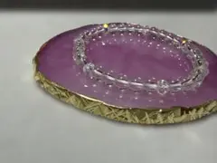 水晶　6ミリ　16センチブレスレット