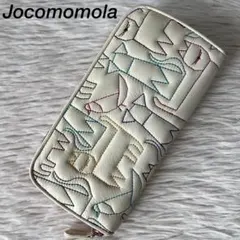 【美品】ホコモモラ レティーロ　アニマル刺繍　ラウンドファスナー長財布のサムネイル