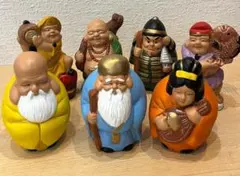 七福神　陶器製　置物　七体セット 　可愛いサイズ11cm×7cm