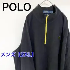 YBJ20　ラルフローレン　ハーフジップフリース【メンズ2XL】(やや小さめ)