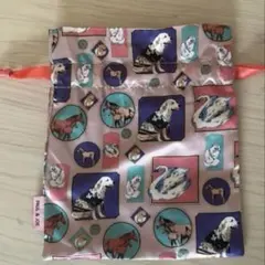 PAUL & JOE ポール＆ジョー　巾着ポーチ　ピンク