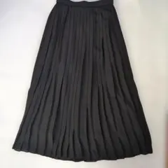 【美品】UNIQLO 黒 シフォンプリーツスカートSize S