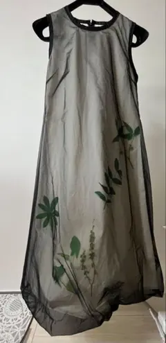 結婚式、パーティ用Aラインバルーンワンピース